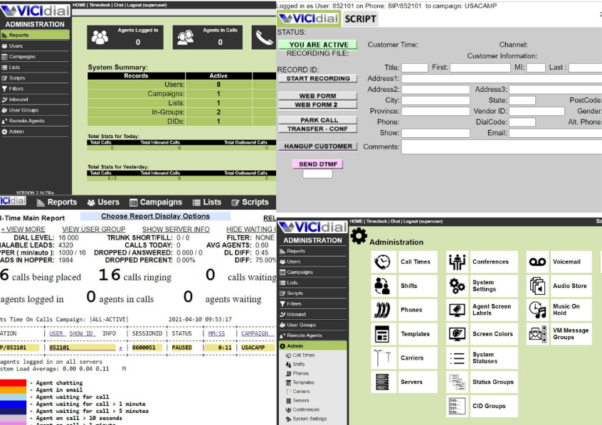 vicidial install config