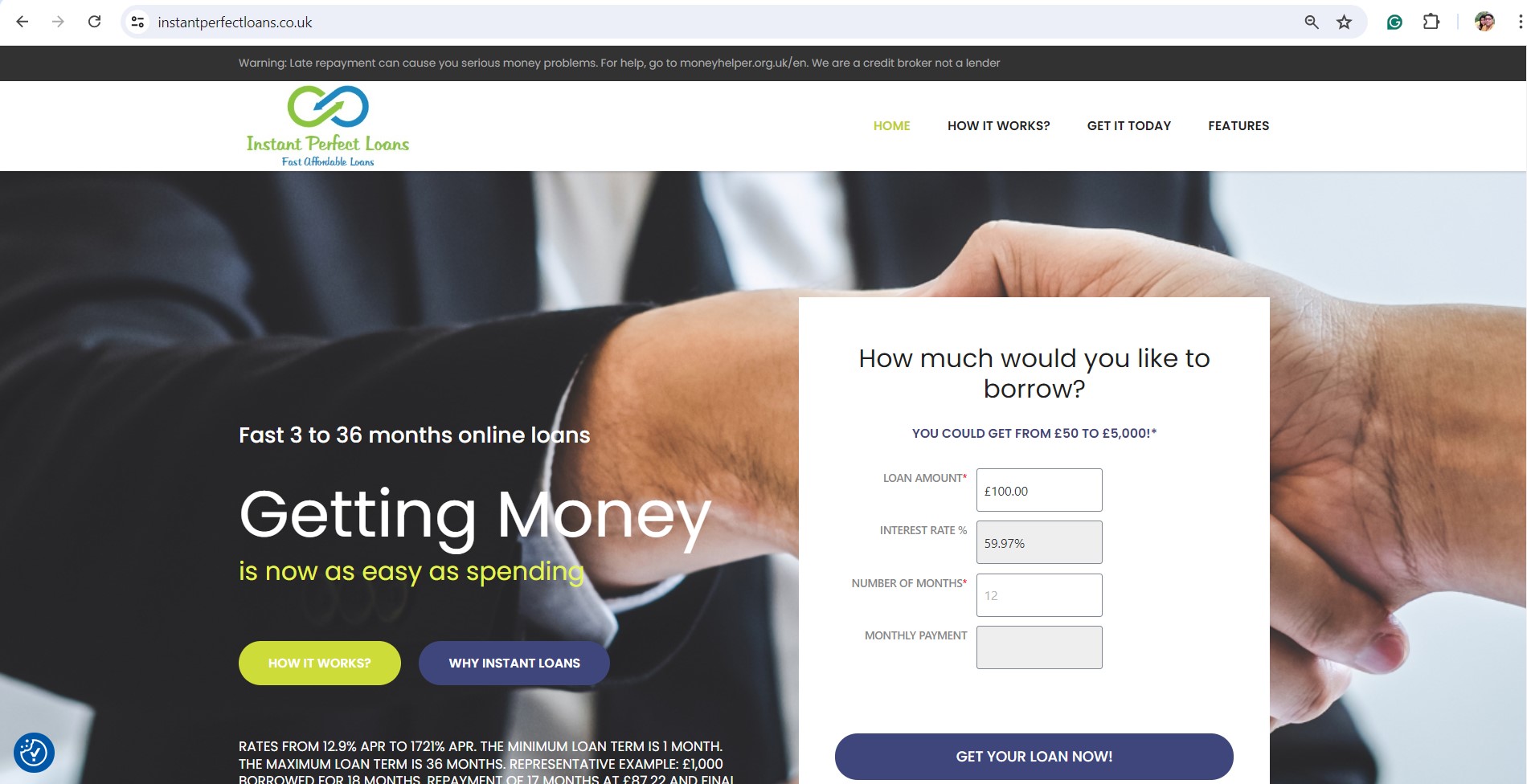 instantperfectloans.co_.uk website